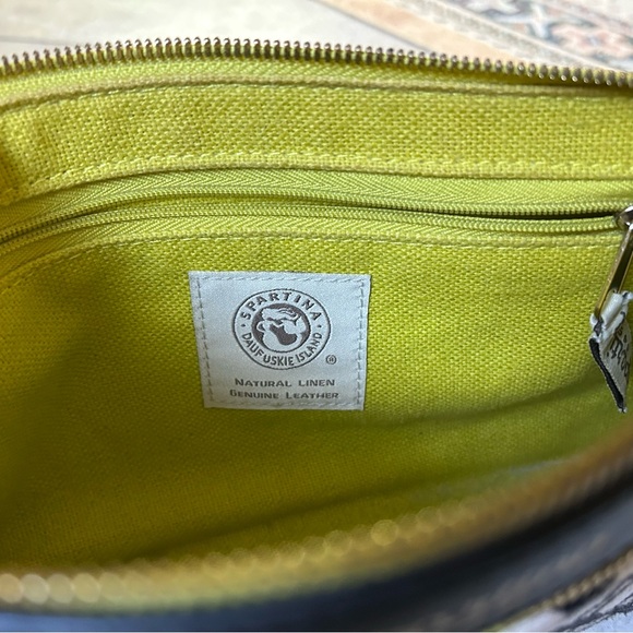 Spartina cross-body purse - black green and white - Picture 4 of 7